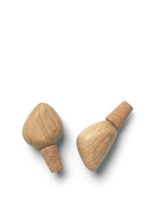 FERM LIVING korki do wina CAIRN 2 szt. | dąb 