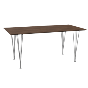 FRITZ HANSEN stół RECTANGULAR 160x80, fornir orzechowy