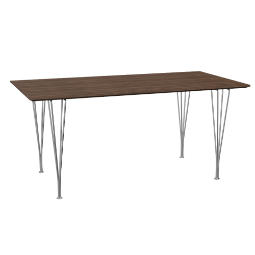 FRITZ HANSEN stół RECTANGULAR 160x80, fornir orzechowy