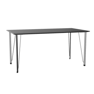 FRITZ HANSEN biurko bez szuflady FH3605DE czarny jesion