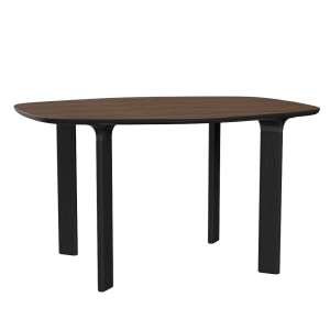 FRITZ HANSEN stół ANALOG 130x105 orzech / czarny