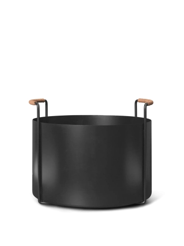 FERM LIVING kosz na drewno kominkowe PORT | black