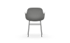 NORMANN COPENHAGEN krzesło z podłokietnikami FORM STEEL chrom/szary
