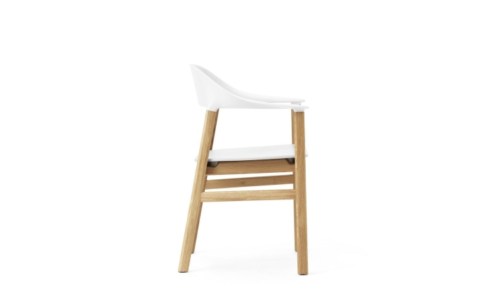 NORMANN COPENHAGEN krzesło z podłokietnikami HERIT dąb/białe