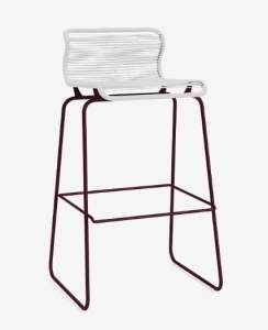 MONTANA krzesło barowe PANTON ONE 76cm duke / ciemna czerwień