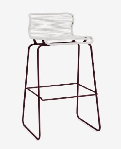 MONTANA krzesło barowe PANTON ONE 76cm duke / ciemna czerwień
