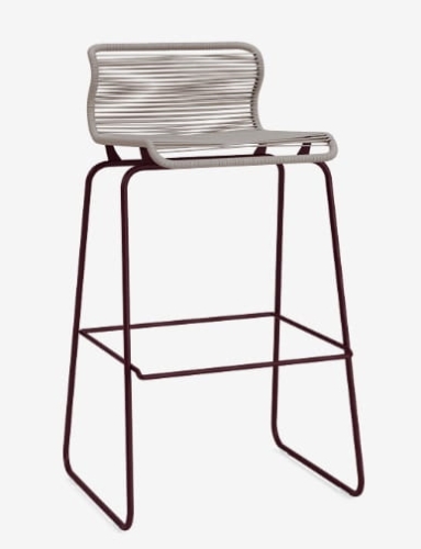 MONTANA krzesło barowe PANTON ONE 76cm carmen / ciemna czerwień