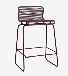 MONTANA krzesło barowe PANTON ONE 65cm marcel / ciemna czerwień