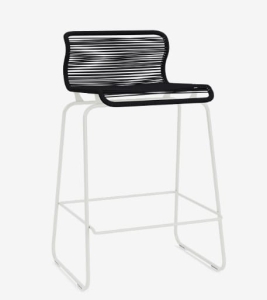 MONTANA krzesło barowe PANTON ONE 65cm paper black / jasna szarość