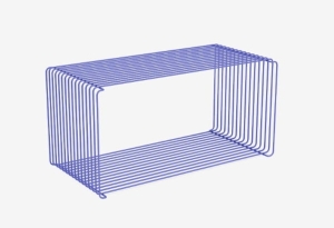 MONTANA półka modułowa / stolik kawowy PANTON WIRE EXTENDED 35 niebieska QUICK SHIP