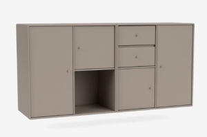 MONTANA komoda podwójna wisząca COUPLE 141 Truffle QUICK SHIP