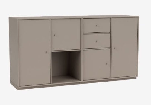 MONTANA komoda podwójna na cokole COUPLE 141 Truffle QUICK SHIP