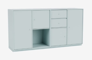 MONTANA komoda podwójna na cokole COUPLE 148 Flint QUICK SHIP