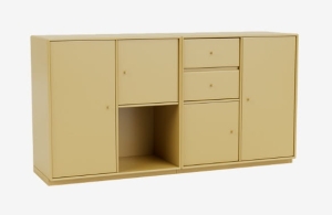 MONTANA komoda podwójna na cokole COUPLE 157 Cumin QUICK SHIP