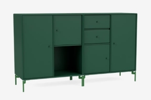 MONTANA komoda podwójna na nóżkach COUPLE 136 Pine QUICK SHIP