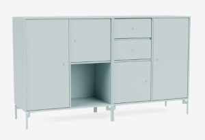 MONTANA komoda podwójna na nóżkach COUPLE 148 Flint QUICK SHIP