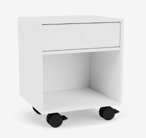 MONTANA szafka nocna na kółkach DREAM 101 New White QUICK SHIP
