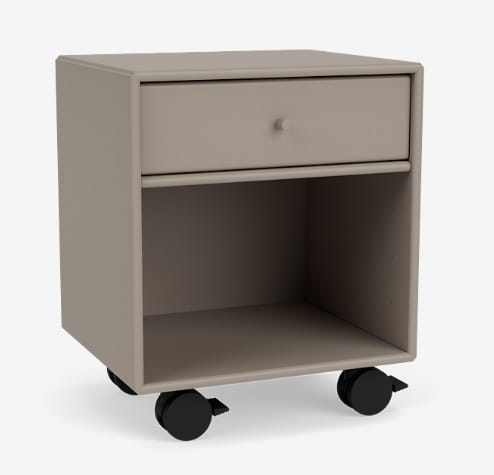 MONTANA szafka nocna na kółkach DREAM 141 Truffle QUICK SHIP