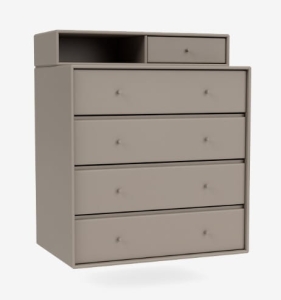 MONTANA komoda z półką wisząca KEEP 141 Truffle QUICK SHIP