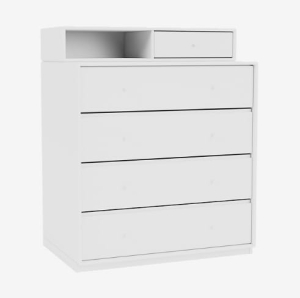 MONTANA komoda z półką na cokole KEEP 101 New White QUICK SHIP