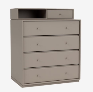 MONTANA komoda z półką na cokole KEEP 141 Truffle QUICK SHIP