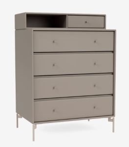 MONTANA komoda z półką na nóżkach KEEP 141 Truffle QUICK SHIP