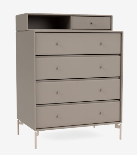 MONTANA komoda z półką na nóżkach KEEP 141 Truffle QUICK SHIP