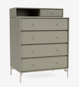 MONTANA komoda z półką na nóżkach KEEP 144 Fennel QUICK SHIP