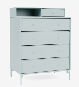 MONTANA komoda z półką na nóżkach KEEP 148 Flint QUICK SHIP