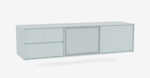 MONTANA szafka hi-fi / rtv wisząca OCTAVE VI 148 Flint QUICK SHIP