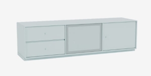 MONTANA szafka hi-fi / rtv na cokole OCTAVE VI 148 Flint QUICK SHIP