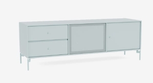 MONTANA szafka hi-fi / rtv na nóżkach OCTAVE VI 148 Flint QUICK SHIP