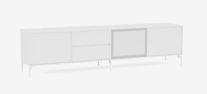 MONTANA szafka hi-fi / rtv na nóżkach OCTAVE VIII 101 New White QUICK SHIP