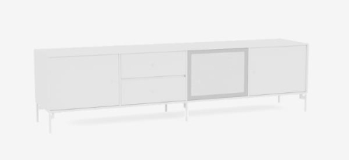 MONTANA szafka hi-fi / rtv na nóżkach OCTAVE VIII 101 New White QUICK SHIP