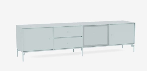 MONTANA szafka hi-fi / rtv na nóżkach OCTAVE VIII 148 Flint QUICK SHIP