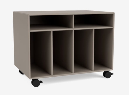 MONTANA szafka na płyty winylowe na kółkach SPIN I 141 Truffle QUICK SHIP