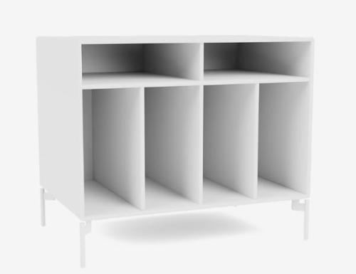 MONTANA szafka na płyty winylowe na nóżkach SPIN I 101 New White QUICK SHIP