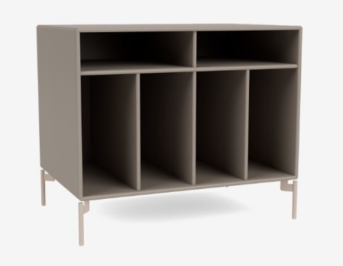 MONTANA szafka na płyty winylowe na nóżkach SPIN I 141 Truffle QUICK SHIP