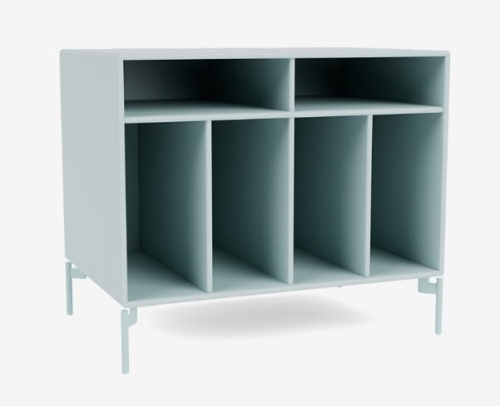 MONTANA szafka na płyty winylowe na nóżkach SPIN I 148 Flint QUICK SHIP