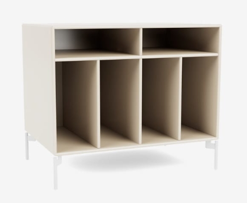 MONTANA szafka na płyty winylowe na nóżkach SPIN I 158 Oat QUICK SHIP