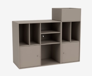 MONTANA szafka na płyty winylowe wisząca SPIN III 141 Truffle QUICK SHIP