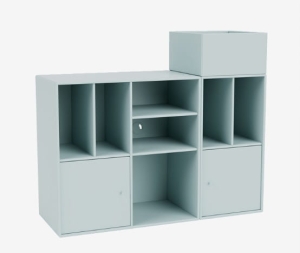 MONTANA szafka na płyty winylowe wisząca SPIN III 148 Flint QUICK SHIP