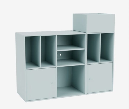 MONTANA szafka na płyty winylowe wisząca SPIN III 148 Flint QUICK SHIP