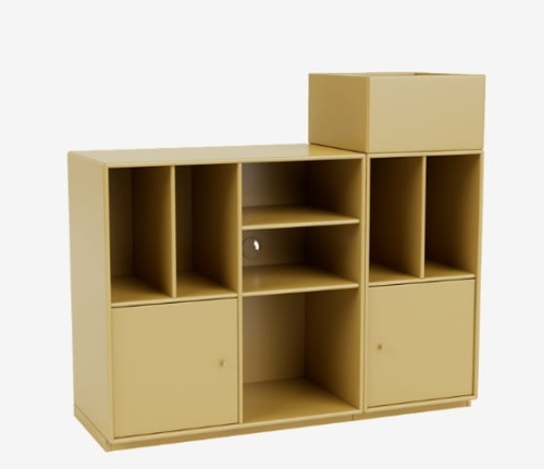 MONTANA szafka na płyty winylowe na cokole SPIN III 157 Cumin QUICK SHIP