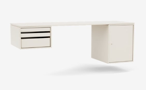 MONTANA biurko wiszące WORKSHOP 158 Oat QUICK SHIP