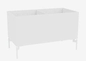 MONTANA MINI skrzynka na nóżkach COLOUR BOX 3 101 New White QUICK SHIP