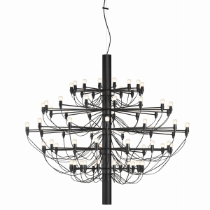 FLOS żyrandol lampa wisząca 2097/75 czarna, matowe żarówki