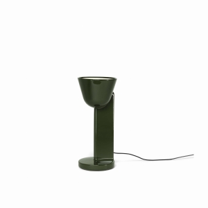 FLOS lampa stołowa CÉRAMIQUE UP ciemnozielona