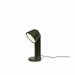 FLOS lampa stołowa CÉRAMIQUE DOWN ciemnozielona
