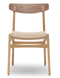 CARL HANSEN & SØN krzesło CH23 dąb / orzech olejowany / naturalny sznur